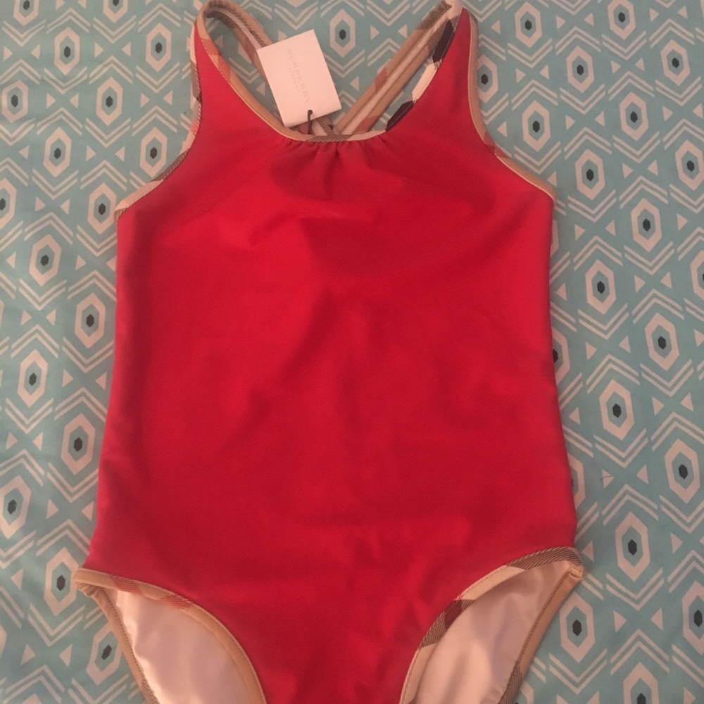 Girls Burberry Swimsuit